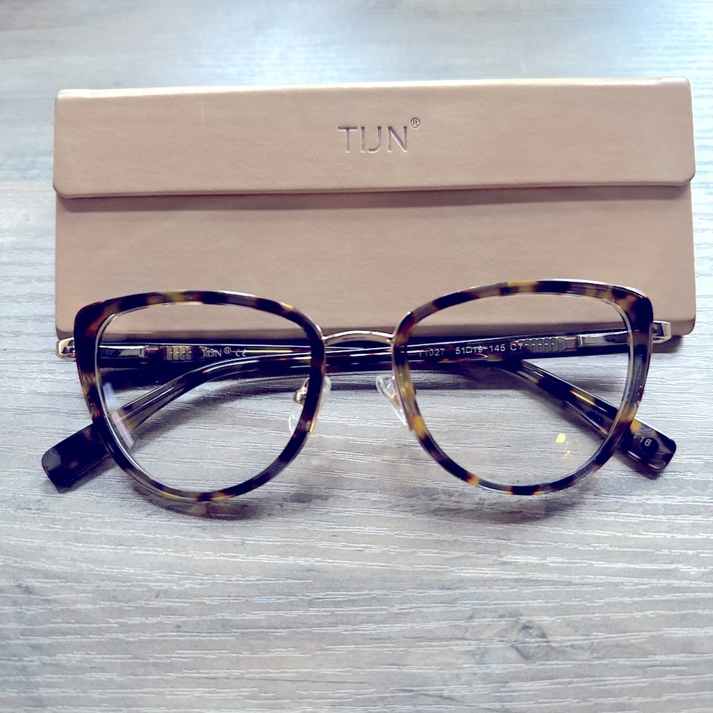 VIJN Federica Sea Smoke Tortoise Blue Light glasses